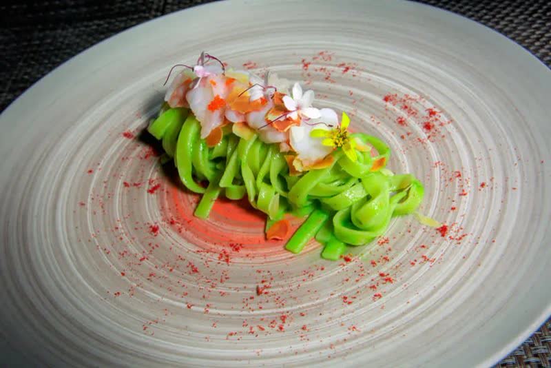 Tagliatelle · Rucola Pesto & Shrimps